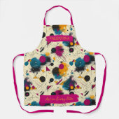 Moderne Abstrakte Splash-Schürze mit Individuelle Schürze (Vorderseite)