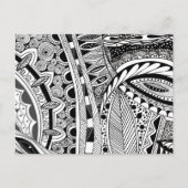 Moderne abstrakte Stadt in Schwarz/Weiß Postkarte (Vorderseite)