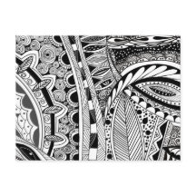 Moderne abstrakte Stadt in Schwarz/Weiß