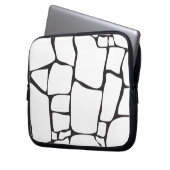 Moderne abstrakte Steinmuster Laptopschutzhülle (Vorderseite Links)