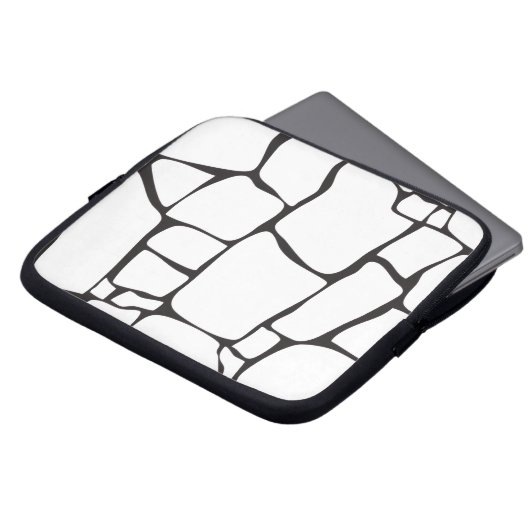 Moderne abstrakte Steinmuster Laptopschutzhülle (Vorne Oben)