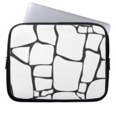 Moderne abstrakte Steinmuster Laptopschutzhülle (Vorderseite)