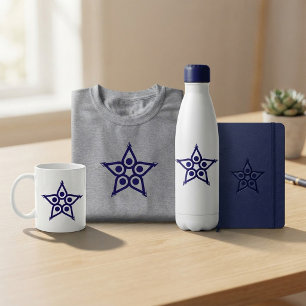 Moderne abstrakte Sterneneinheit Trinkflasche