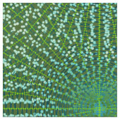 Moderne abstrakte Sternenexplosion, Jade Grün und Stoff (Nahaufnahme)