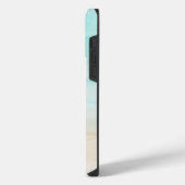 Moderne Abstrakte Strand iPhone Hülle (Linke Seite)