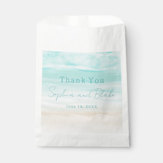 Moderne, Abstrakte Strandhühner Geschenktütchen (Vorderseite)