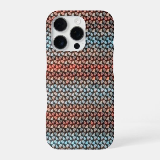 Moderne abstrakte Streifen geometrisches Muster 12 iPhone Hülle (Rückseite)