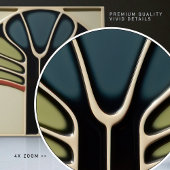 Moderne Abstrakte Symmetriekunstwerke aus dem Mitt Fliese