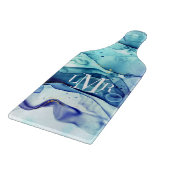 Moderne Abstrakte Tafel mit Alkoholtinte Schneidebrett (Ecke)