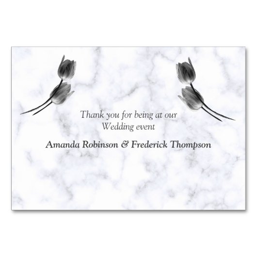 Moderne Abstrakte Tafelkarten aus weißem Marmor Tischnummer (Rückseite)