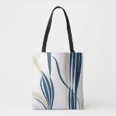 Moderne Abstrakte Tasche in Beige und Blue Toe (Vorderseite)