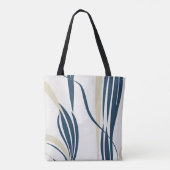 Moderne Abstrakte Tasche in Beige und Blue Toe (Rückseite)