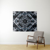 Moderne Abstrakte Technik: Geo-Cyberpunk ZX-91 Wandteppich (Beispiel (Horizontal))