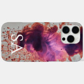 Moderne Abstrakte Telefonzelle mit Initialen und N Case-Mate iPhone Hülle (Rückseite (Horizontal))