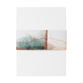 Moderne Abstrakte Terra Cotta Hochzeit im Herbst Einladungsbanderole (Rückseitenbeispiel)