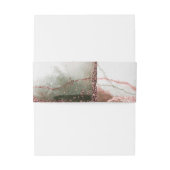 Moderne Abstrakte Terra Rosa Pink Hochzeit Einladungsbanderole (Rückseitenbeispiel)