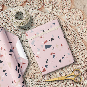 Moderne abstrakte Terrazzo-Muster aus der Mitte de Geschenkpapier