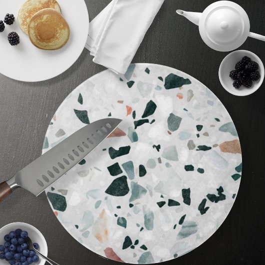 Moderne abstrakte Terrazzo-Muster Schneidebrett