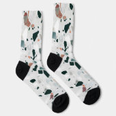 Moderne abstrakte Terrazzo-Muster Socken (Rechts)