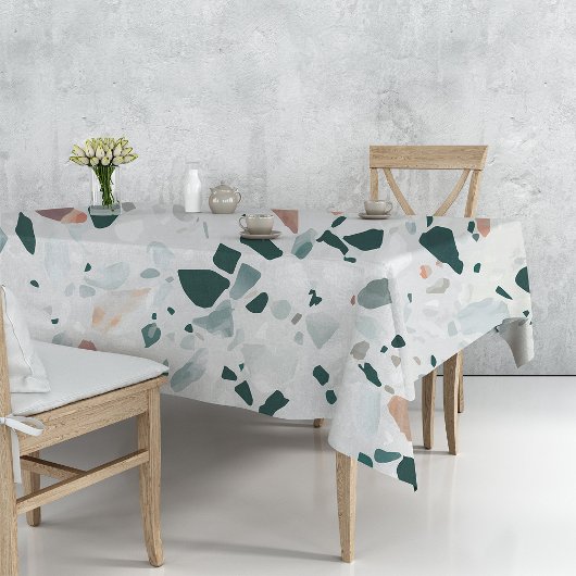 Moderne abstrakte Terrazzo-Muster Tischdecke