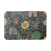 Moderne abstrakte Terrazzo- und botanische Collage Badematte (Vorderseite)