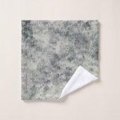 Moderne Abstrakte Textur Graulavender Sage Green Badhandtuch Set (Waschlappen)