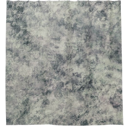 Moderne Abstrakte Textur Graulavender Sage Green Duschvorhang (Vorderseite)