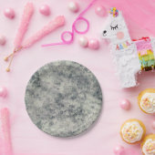 Moderne Abstrakte Textur Graulavender Sage Green Pappteller (Party)