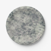 Moderne Abstrakte Textur Graulavender Sage Green Pappteller (Vorderseite)