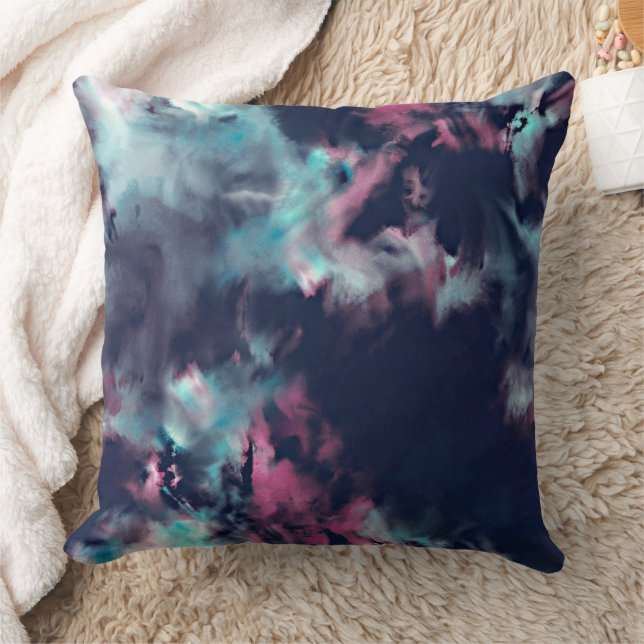 Moderne abstrakte Texturdesign Kissen (Decke)