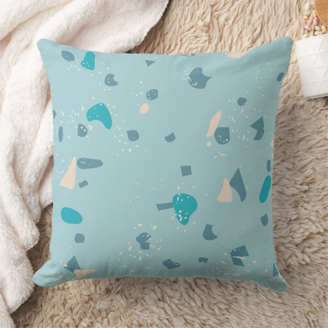 Moderne abstrakte Texturdesign Kissen (Decke)