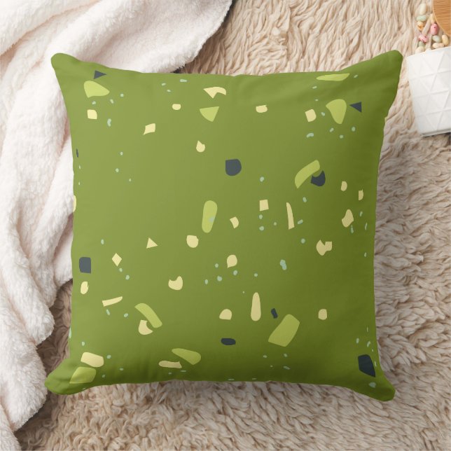 Moderne abstrakte Texturdesign Kissen (Decke)