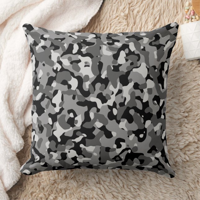 Moderne abstrakte Texturdesign Kissen (Decke)