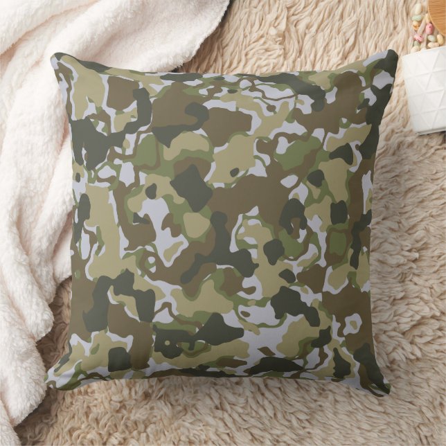 Moderne abstrakte Texturdesign Kissen (Decke)