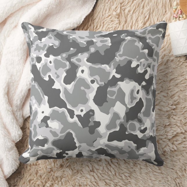 Moderne abstrakte Texturdesign Kissen (Decke)