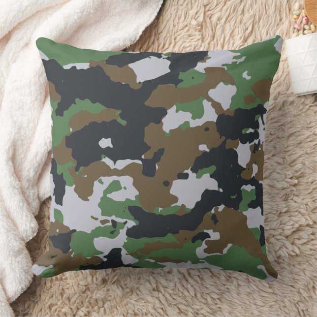 Moderne abstrakte Texturdesign Kissen (Decke)
