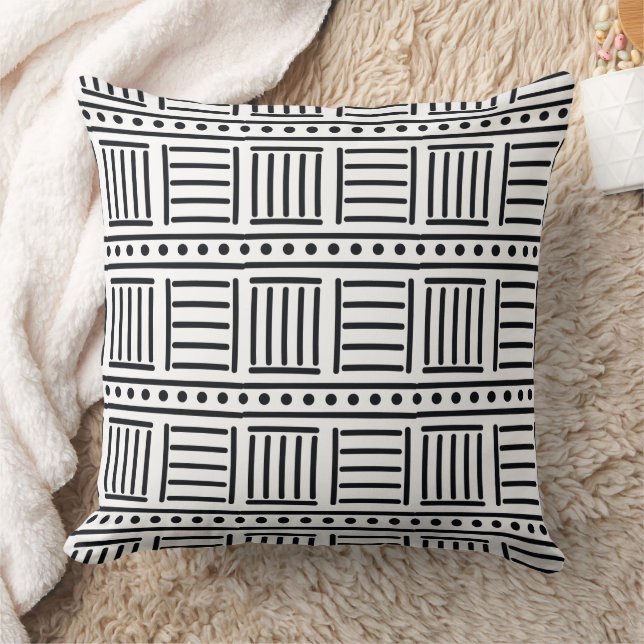 Moderne abstrakte Texturdesign Kissen (Decke)