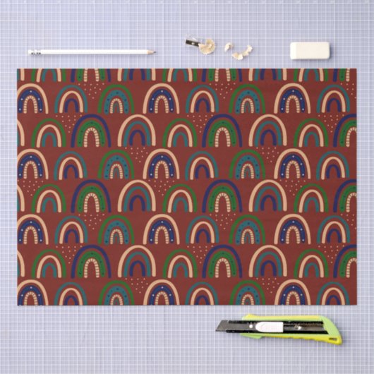Moderne abstrakte Texturdesign Seidenpapier (Handwerk)