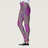 MODERNE abstrakte, tieffarbige zeichn: #7D616C-pin Leggings (Links)