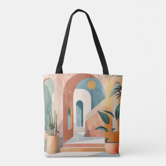 Moderne Abstrakte Tote Tasche (Rückseite)
