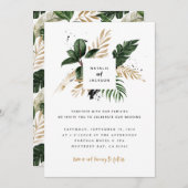 Moderne abstrakte Tropenhochzeit (Vorne/Hinten)