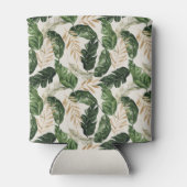 Moderne abstrakte Tropenhochzeit Dosenkühler (Rückseite)