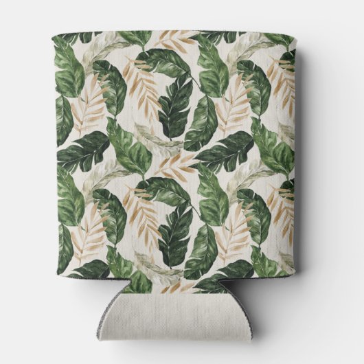 Moderne abstrakte Tropenhochzeit Dosenkühler (Rückseite)