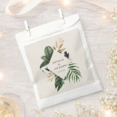 Moderne abstrakte Tropenhochzeit Geschenktütchen (Ausgeschnitten)