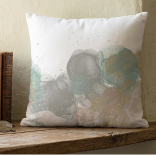 Moderne abstrakte Tuschwaschkunst Kissen