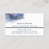 Moderne abstrakte Unterschrift Visitenkarte (Rückseite)