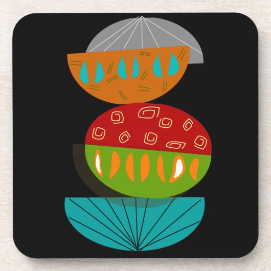 Moderne Abstrakte Untersetzer des Mittelalters (Vorderseite)