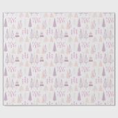 Moderne Abstrakte Urlaubspflanzen Creme Weihnachte Geschenkpapier (Flach)