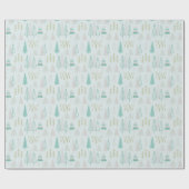 Moderne Abstrakte Urlaubspflanzen Creme Weihnachte Geschenkpapier (Flach)