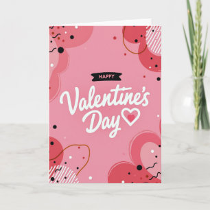 Moderne abstrakte Valentinskarte Karte
